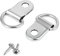 WedDecor D Ring Picture Frame Hanging Hooks Heavy Duty Photo Frame Hangers Single Hole Wall Bracket Hook with Screws for Picture Hanging Frame, Canvas, Home Decoration (16mm x 31mm, Silver), 10pcs