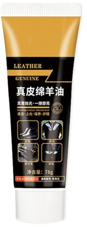 Schaföl Leder | Lederpflegeöl | Schafölschutz Leder 78g | Lederbalsam | Schaföl Lederpolitur Leder | Lederreiniger | Leder Reparatur Kratzer