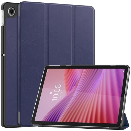 Fitudoos Funda Compatible con Lenovo Tab 10.1 Pulgada 2025,Delgada y Ligera con Soporte,Función de Auto-Reposo/Activación,Azul.
