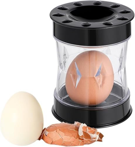 Herramienta peladora de huevos duros, nueva peladora de huevos cocidos, abridor de cáscaras de huevo para huevos duros, adecuado para herramienta de apertura de cáscara de huevo y codorniz, agitar
