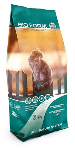 BIO FORM CAT ADULT MIX Pollo con Pesce e Verdure 20Kg. Alimento completo per Gatti adulti. Croccantini per gatti. Cibo secco per gatti.