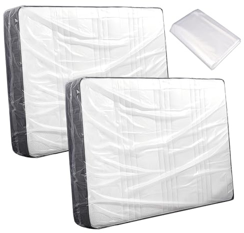 2 Stück Matratzenhülle, Matratzen Schutzhülle, Schutzhülle Matratze 120x240 | Aufbewahrungstasche für Matratzen, Matratzenhülle Kunststoff, Matratzensack Schutzhülle, Für Umzug, Lagerung,Transport
