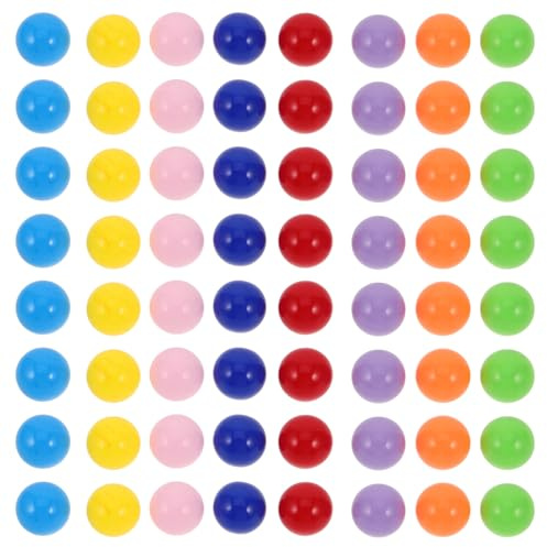 SOPOTUTU 80pcs Replaceable Game Balls Plastic Game Beads Playing Beads Balls for Table Supplies Tablet Props Playing