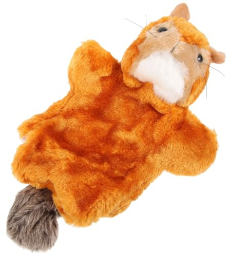 BESTonZON Eichhörnchen Handpuppe Kinder Handspielzeug Plüschpuppe Frühpädagogik Rollenspiel Lernspielzeug
