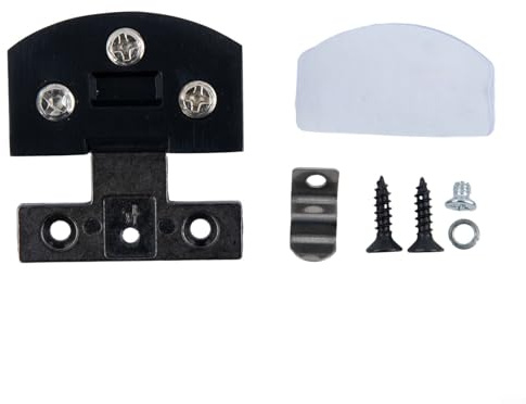 Möbelbeschläge, Glastürscharnier, geeignet für Weinschränke und Vitrinen, unterstützt 5–8 mm Glastüren mit Schrauben (schwarz)