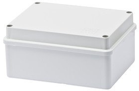 Gewiss GW44406 glatten Wand Box für JUNCTION, elektrischen und elektronischen Geräten, Uni geschraubt blanko Deckel, 150 mm Länge x 110 mm Höhe x 70 mm Durchmesser, 29 mm max Loch, grau