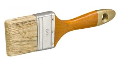 Flachpinsel 60 mm PET Borste Lack Maler Pinsel Acrylpinsel Acryl Lasurpinsel Lackier für die Verarbeitung von wasserbasierten Farben, Lacken und Lasuren