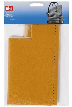 Prym Bag Bottom, Faux Leather, Mustard, 32x12x6