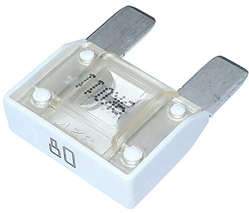 AERZETIX - C10061 - Maxi - autosicherungen - 29 mm sicherung - 80A 6V 12V 24V 32V - farbe weiß - für auto und LKW