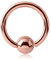 eeddoo Piercing-Ring BCR Klemmring Rosegold Edelstahl Stärke: 1,2 mm Durchmesser: 16 mm 4 mm