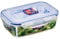 LocknLock CLASSIC Frischhaltedose | 1,2 L | 20,8 x 14,3 x 6,7 cm | 100 % luft- und wasserdichte Vorratsdose | Spülmaschinen-, und Mikrowellengeeignet | BPA-Frei | 4-fach Sicherheits-Verschluss
