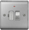 BG Electrical NBS52 Nexus Metal Brushed Steel 13A DP Switched Fused Connection Unit c/w Neon