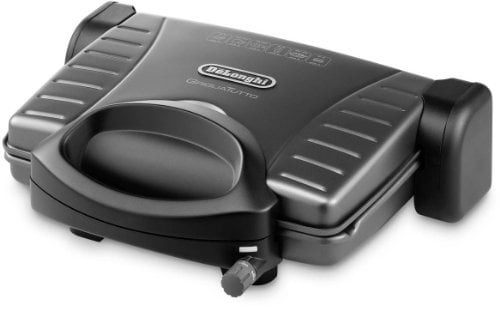 De'Longhi CG298 Raclette Grill con Potencia de 600 W, 4 sartenes con Revestimiento Antiadherente, 4 Madera rasqueta, Acero Inoxidable, 1800 W, 4 kg, Negro