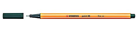 STABILO point 88 Fineliner pigment liner 88/63 (3 Stück) – Olive Grün