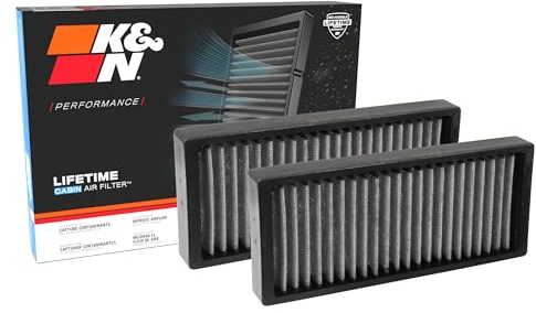 K&N LIFETIME Cabin Air Filter: Premium, Washable, Clean Air for your Cabin