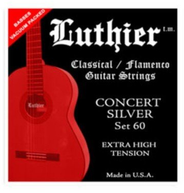CUERDAS GUITARRA CLASICA - Luthier (LU/60) Concert Silver (Extra Hard Tension) (Juego Completo)