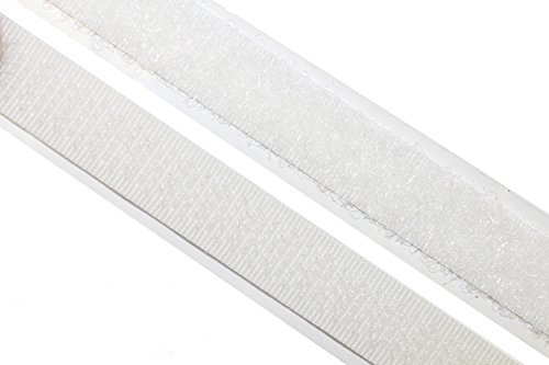 dalipo 18003 - Klettband selbstklebend - Farbe: weiß - Breite: 10 mm