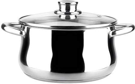 MAGEFESA Ideal – La Familia de Productos Ideal está Fabricada en Acero Inoxidable 18/10, Compatible con Todo Tipo de Fuego. Fácil Limpieza y Apta lavavajillas. (Olla, 18_cm)
