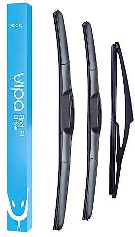Vipa Car Parts Premium Wiper Blade Set | fits: VAUXHALL INSIGNIA Estate (Jul 2008 to May 2017) | All-Weather Performance | Durable, Streak-Free Windshield Wipers | Easy Installation