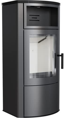 Kratki Titan 11 kW Holzofen, Stahl, Schwarz, Modern, Freistehend, Natürliche Entlüftung, Innenbereich, Begrenzt Warranty