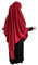 Yaqeen XL Khimar Dreieck Jazz Hijab für Muslima Kopftuch islamisches Gebetskopftuch, weinrot