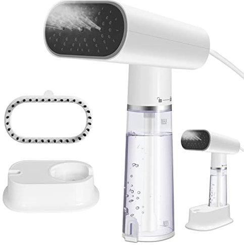 WANNYTON Garment Steamer Handheld for Travel, Portable Clothes Steamer Collapsible Steam Generator with 150 ml Water Tank, Removable Brush, 1000W Iron for Trip