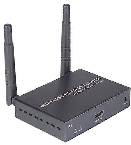 EXVIST 1080P Wireless HDMI Extender 1x nur Empfänger, bis zu 200 m, IR-Unterstützung, geeignet für die Übertragung von Videos von Laptop, PC, YouTube, Xbox One, PS4 auf HDTV oder Projektor usw