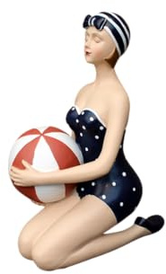 Gwenys Haus Dekofigur Badefrau mit Ball