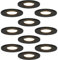 HOFTRONIC 10er Venezia - LED Einbaustrahler Flach 68mm Schwarz - IP65 Wasserdicht, Spots Badezimmer, Küche und Wohnzimmer - 2700K Extra Warmweiß - Einbautiefe 45mm