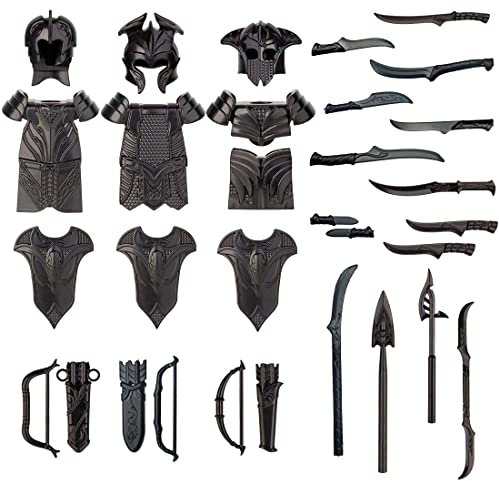 ALiquid Medieval Army Elite CristoFiuren Waffen - Elfen Soldiers For Lego - 25ął maʼrimi
