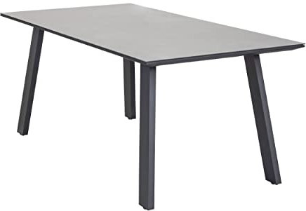 LC Garden »Sunrest« Esstisch anthrazit/Beton-Optik 180x90cm Gartentisch Terrassentisch