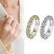 KIASRZN Magnetischer Zirkon-Shaping-Kreuz-Voll-Moissanite-Diamantring, Magnetringe für Frauen zur Gewichtsabnahme, Criss Cross-Ring für Frauen, Verlobungsringe, Geschenke (11,2PCS)
