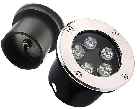 Spot LED Fontaine - Spot LED Piscine Encastrable, Éclairage Sous-marin De Piscine AC/DC 24V, Projecteur De Paysage Sous-marin Submersible Étanche IP68, Pour Piscine De Fontaine De Jardin(Warm White,9W