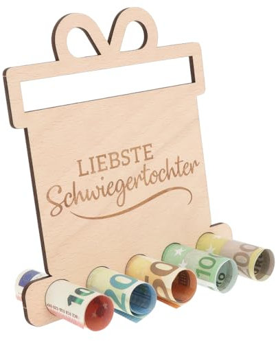 Spruchreif | Originelle Geldgeschenke | Geldgeschenk für Schwiegertochter | Geschenke aus Holz | Geschenk Schwiegertocher | Beste Schwiegertochter | Geschenk von Schwiegereltern