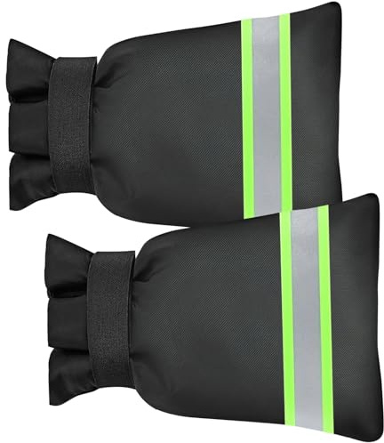badaren 2Pcs Housse Robinet Extérieur, Couvercle Antigel pour Robinet d'Hiver, Protection Robinet Exterieur, Housse de Robinet de Jardin Imperméable pour Protéger du Gel (S-Réfléchissant)