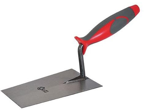 La zappa Cazzuola Potent per muratore punta quadra in acciaio temperato con manico antiscivolo (180 mm)