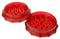 Plastic Herb Grinder 3 Part Magnetic Shark Teeth Assorted Colours, 60mm 3 Piece Herb Grinders, Portable and Pocket Size, Smell Proof Airtight Stash Compartment (62MM 2 Piece)