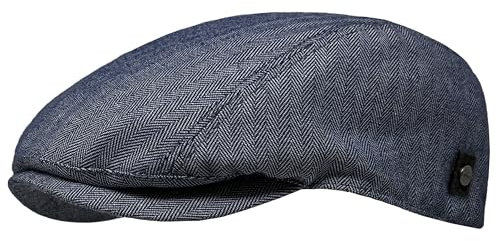 WEROR Herren Schirmmütze Schiebermütze Flatcap Cap Kappe Mütze WEROR-431.1 (L, 58-59, Blau)