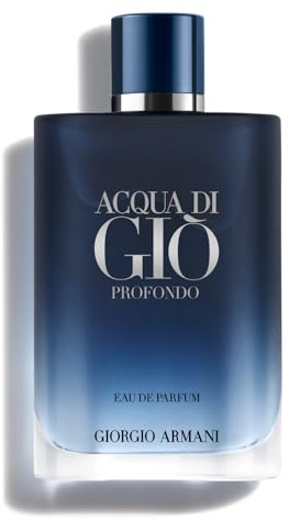 Armani Beauty – Acqua di Giò Profondo – Eau de Parfum – Cologne for Men – Fresh & Aromatic Men’s Fragrance – Mandarin, Lavender, Cedarwood Notes - 6.7 Fl Oz