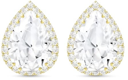 Linawe Ohrringe Ohrstecker Gold, Goldene Ohrringe Damen, Ohrhänger Hypoallergene Diamanten Modeschmuck Schmuck Set, Nickelfreie Hochzeit Accessoires