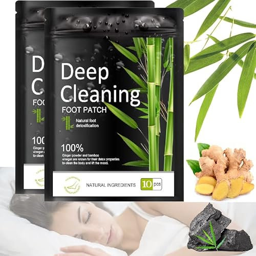 20 Stück Detox Fußpflaster Entgiftung,Entgiftungspflaster Füße,100% Natürliche Entgiftungspflaster Füße Entlastet bei Stress & Müdigkeit, Verbessert den Schlaf