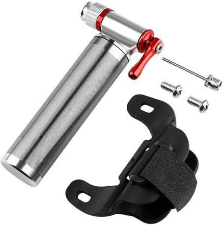 NVOQILIN 1 x CO2-Adapter für Fahrräder, Fahrradpumpe, Aluminium, keine CO2-Kartuschen