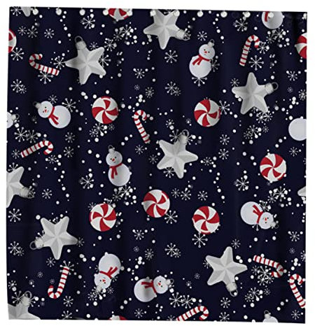 Amosfun 1 Pc Tenda da doccia impermeabile natalizia goccia di sfondo di Natale tenda da bagno impermeabile natalizia natalizio natalizie tenda da doccia natalizia tenda da doccia domestica