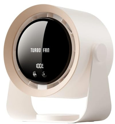 Hduacuge Ventilador Turbo Eléctrico Ventilador de Circulación de Aire Fresco sin Ventilador de Techo de Pared Recargable por USB Ventilador de Aire Fresco,C