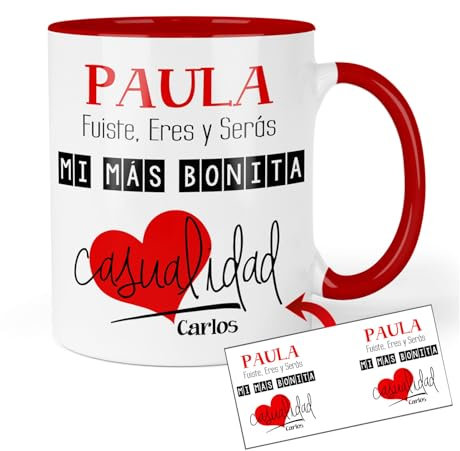 Kembilove Taza personalizada | Regalo personalizado | Tazas personalizada con foto | Tazas originales para regalar | Regalos personalizados | Tazas personalizadas San Valentín (Modelo 7)