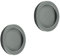 MOROBOR Manija redonda autoadhesiva para puerta corrediza, paquete de 2 tiradores de aleación de aluminio invisibles para puerta corredera, cajón de granero, armario (gris plateado)
