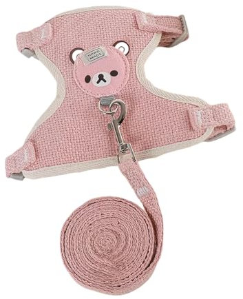 Dog Collar Teacup Dog Leash Small Pet Cat Rabbit Collar Chest Strap Dog Leash Puppy Leash Extra Small Pet Harness FcQ473 (S)