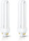 2 x Luxsa Lighting 26W CFL G24Q-3 4 Pin Compact Fluorescent Light 26W PLC Tube Bulbs 1750LM Energy Saving G24Q-3 Compact Fluorescent Lamp CFL Light Bulbs 4000K Cool White Double Turn 2U Tube