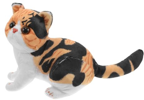 KONTONTY Spielzeug-plüschtier in Form Einer Simulierten Katze Cartoon-tierpuppe Kuschelig Und Bequem Für Mädchen Jungen Und Erwachsene Als Dekoration Oder Kissen Zu Hause