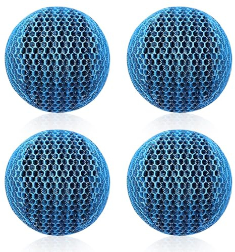 BIZOI 4 Stück Hot Tub Pool Scum Absorber, Ölabsorbierender Schwamm Abschäumbälle, 7 cm Whirlpool Scum Absorber, Wiederverwendbarer Spa und Poolreiniger, Whirlpool, Pool Zubehör Reinigung